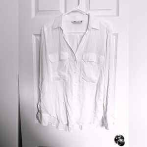 Zara white blouse.